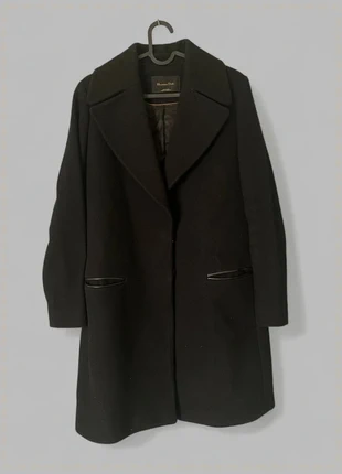 Manteau Massimo Dutti noir en laine - Taille S, marca: Massimo Dutti, estado: Muito bom, tamanho: S / 36 / 8, €37.00, €39.55 inclui Proteção do Comprador