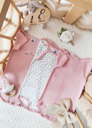 Lot de 3 bodies manches courtes fille 18 mois petit bateau, brand: Petit Bateau, condizioni: Ottime, taglia: 12-18 mesi / 80 cm, €12.00, €13.30 include la Protezione acquisti Pro