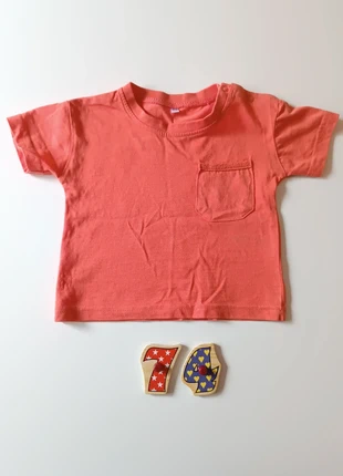 T-shirt corail, brand: Zeeman, condition: New without tags, size: 9-12 months / 74 cm, €2.00, €2.80 includes Buyer Protection