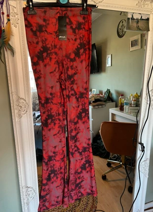 Nasty gal tie dye red and black flares, brand: Nasty Gal, condition: New with tags, size: XS / UK 4-6, £3.00, £3.85 includes Buyer Protection