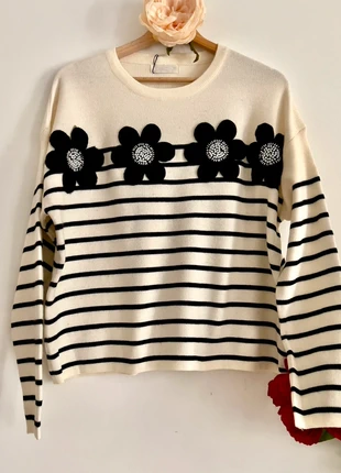 Pull esprit marin chic et douillet 🖤, marca: Boutique Parisienne, estado: Nuevo sin etiquetas, tamaño: Talla única, 34,00 €, 36,40 € Protección al comprador Pro incluida