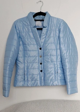 Lichtblauwe gewatteerde jas van Madeleine, marque: Madeleine, état: Très bon état, taille: S / 36 / 8, 8,00 €, 9,10 € Protection acheteurs incluse