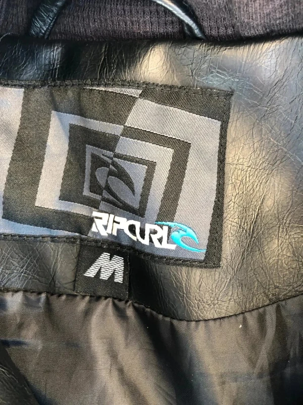 Rip Curl Perfecto jacket fake leather black Mens M - photo numéro 8