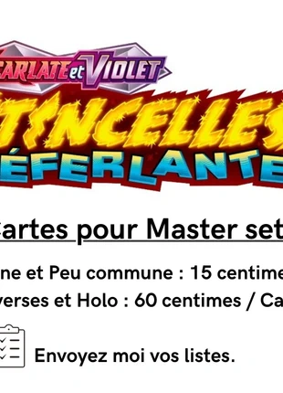 Lots Cartes Pokémon Étincelles Déferlantes (EV8), marca: Pokémon, estado: Muito bom, €1.00, €1.75 inclui Proteção do Comprador