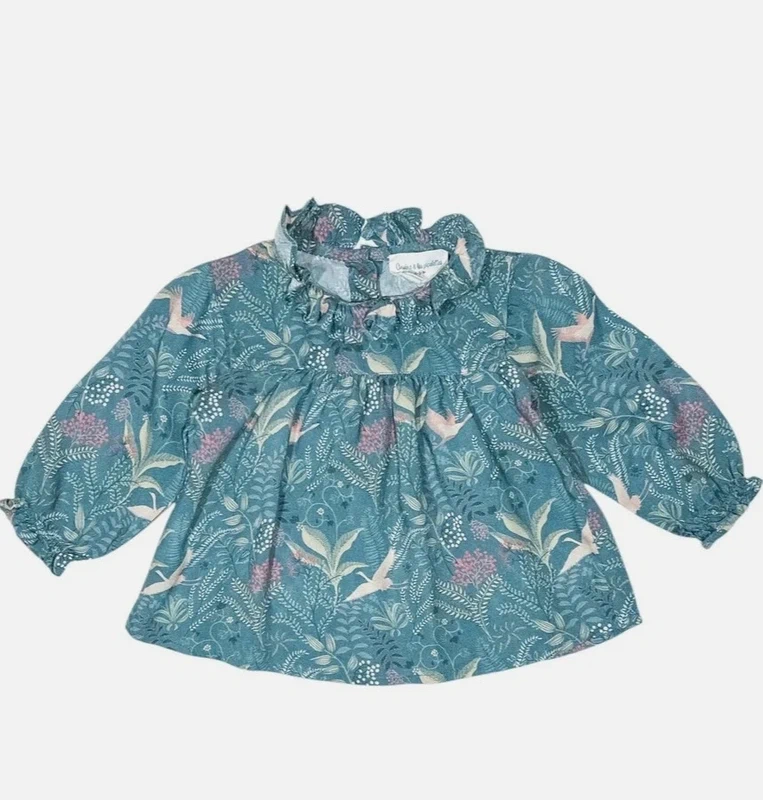 NEUF Arsène et les pipelettes Blouse à manches longues 6 mois