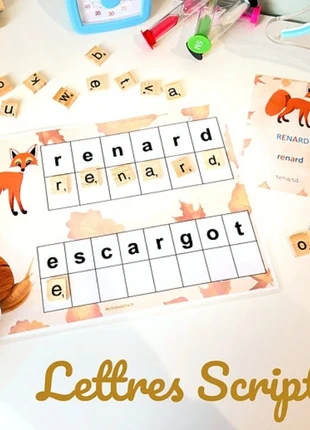 14 Planches: 28 images et mots en script à recomposer thème Automne, marca: LES MATERNELLES, estado: Muito bom, tamanho: 5 anos / 110 cm, €12.00, €13.30 inclui Proteção do Comprador Pro