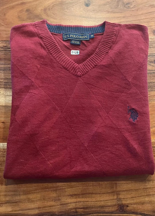 Débardeur Us Polo Assn Manche Courte Pull T shirt Sans Manche Bordeaux a Carreaux Brodé Col V M, marque: U.S. Polo Assn., état: Très bon état, taille: M, 10,40 €, 11,62 € Protection acheteurs (Pro) incluse