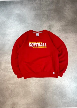 Sweat USA rouge imprimé graphique Vintage, brand: Vintage Dressing, condition: Good, size: M, €7.99, €9.09 includes Buyer Protection Pro