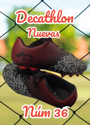 Deportivas/ botas futbol niño Decathlon Núm 36 🥅, marca: Decathlon, estado: Nuevo sin etiquetas, tamaño: 36, 24,75 €, 26,69 € Protección al comprador incluida