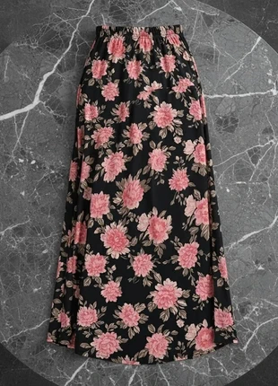 Jupe à fleurs femme avec taille élastique – style décontracté et féminin, brand: LOOK, condition: Very good, size: L / 40 / 12, €46.90, €49.95 includes Buyer Protection