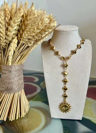 Collier Y cœurs et soleil, marca: Tendance, estado: Muito bom, €16.50, €18.03 inclui Proteção do Comprador Pro