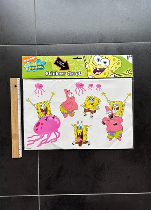 Grote stickers SpongeBob Squarepants, merk: SpongeBob SquarePants, staat: Nieuw met prijskaartje, maat: 3 jaar / 98 cm, € 3,00, € 3,85 inclusief Kopersbescherming