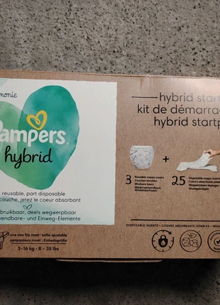 Kit pampers hybride, brand: Pampers, condizioni: Nuovo con cartellino, taglia: 9–20 kg, €10.00, €11.20 include la Protezione acquisti