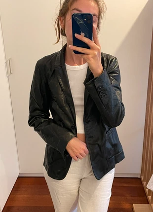 Veste blazer vintage en cuir d’agneau vintage armand ventilo, marca: Vintage, estado: Muy bueno, tamaño: S / 36 / 8, 60,00 €, 63,70 € Protección al comprador incluida