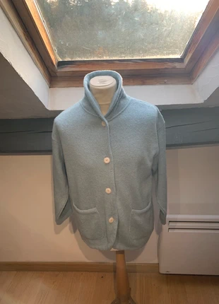 Gilet femme bleu L 30% laine wool vintage, marca: Vintage Dressing, estado: Muito bom, tamanho: L / 40 / 12, €15.00, €16.45 inclui Proteção do Comprador