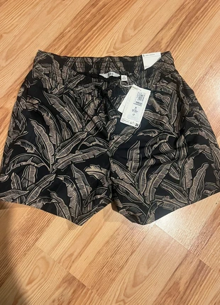 Men's Swim Shorts | Size S | Black with Beige Leaf Print | Mid Length Step up your beach style with, brand: Marks & Spencer, condition: New with tags, size: S, €10.00, €11.20 includes Buyer Protection