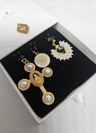 Boucles d' oreilles Trilogie, brand: ExvotobyNaGap, condition: Very good, €59.00, €62.65 includes Buyer Protection