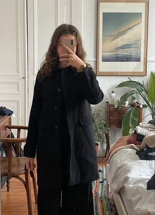 manteau noir intemporel, brand: Zara, condition: Good, size: 14 years / 164 cm, €10.00, €11.20 includes Buyer Protection