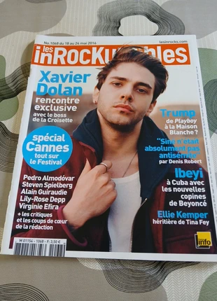 Magazine Les inRockuptibles n°1068 Mai 2016 Festival Cannes Dolan Trump Ibeyi Kemper Les inRocks, staat: Heel goed, € 6,00, € 7,00 inclusief Kopersbescherming