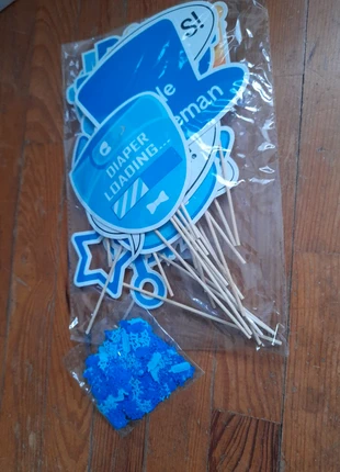 Déco babyshower garçon, marque: NO LABEL, état: Neuf sans étiquette, 2,00 €, 2,80 € Protection acheteurs incluse