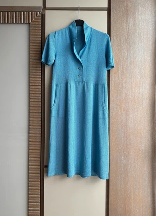 Raffinato vestito lungo in maglia fine, azzurro, marke: Made In Italy, zustand: Sehr gut, größe: M / 38 / 10, 10,00 €, 11,20 € inklusive Vinted-Käuferschutz