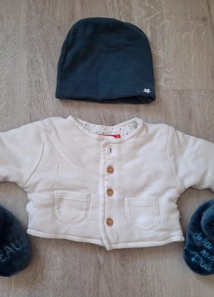 Lot naissance garçon, merk: Vertbaudet, staat: Heel goed, maat: Tot 1 maand / 50 cm, € 2,00, € 2,80 inclusief Kopersbescherming