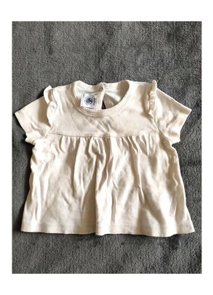 🌺 Tee shirt tunique bébé fille Petit Bateau 6 mois coton écru pailleté, marca: Petit Bateau, estado: Muy bueno, tamaño: 6-9 meses / 68 cm, 3,50 €, 4,38 € Protección al comprador incluida