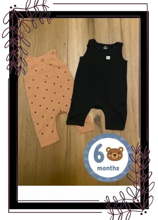 Lot de 2 Grenouillères 6 mois H&M - Bio & Tendance, marke: H&M, zustand: Sehr gut, größe: 6-9 Monate / 68, 8,00 €, 9,10 € inklusive Vinted-Käuferschutz