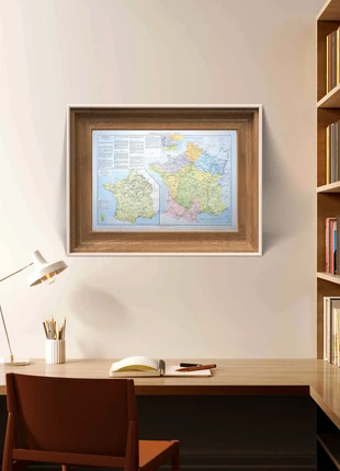 Imprimée en 1892, La France, ses chemins de fers et canaux (cadre non inclus), marque: LesOubliées, état: Bon état, 22,90 €, 24,75 € Protection acheteurs (Pro) incluse