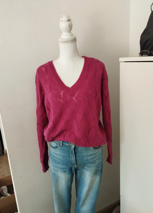 Pull col v maille ajourée rose fuchsia boutons neuf femme taille M taille 38 Gold&Silver, marque: Gold & Silver, état: Neuf sans étiquette, taille: M / 38 / 10, 14,00 €, 15,40 € Protection acheteurs incluse