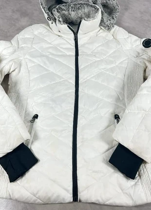 Nautica – Doudoune femme blanche chaude matelassée col fourré chic T M (38/40) Code 243N, merk: Nautica, staat: Goed, maat: M / 38 / 10, € 29,00, € 31,15 inclusief Kopersbescherming Pro