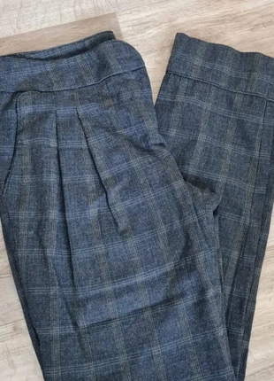 pantalon carotte gris prince de galles 38, merk: MNG Suit, staat: Heel goed, maat: M / 38 / 10, € 8,00, € 9,10 inclusief Kopersbescherming