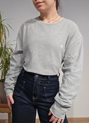 Swear léger en coton gris Ralph Lauren (v5), marca: Ralph Lauren, estado: Bom, tamanho: L / 40 / 12, €19.00, €20.65 inclui Proteção do Comprador Pro