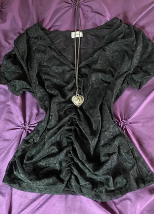 Top transparent mesh dentelle dark coquette witchy goth, brand: COQUETTE, condition: Very good, size: S / 36 / 8, €16.99, €18.54 includes Buyer Protection