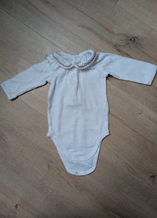 Body col brodé, brand: Bout'chou, condition: Very good, size: 1-3 months / 56 cm, €5.00, €5.95 includes Buyer Protection