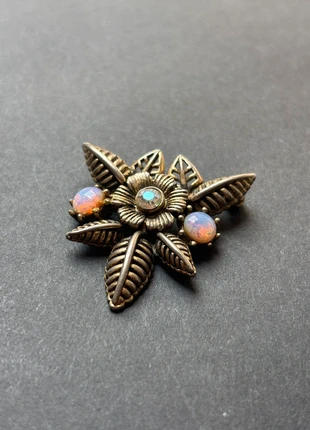 Brooch with opalescent gemstones, brand: Accessories, condition: Very good, £5.00, £5.95 includes Buyer Protection