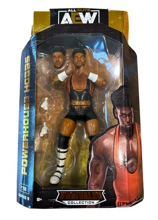 AEW Unrivaled Collection Series 9 Powerhouse Hobbs Wrestling Action Figure, brand: jazwares, condition: New with tags, size: Preemie, up to 44cm, €30.00, €32.20 includes Buyer Protection