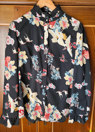 Chemise satinée japonisante, marque: Care of you, état: Très bon état, taille: M / 38 / 10, 7,50 €, 8,58 € Protection acheteurs incluse