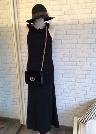 Robe longue noire mango, marke: Mango, zustand: Sehr gut, größe: M / 38 / 10, 25,00 €, 26,95 € inklusive Vinted-Käuferschutz