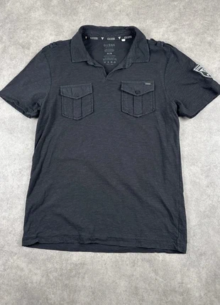 Polo noir Guess Jeans taille M femme 38 eu 10 uk 6 us manche courte - 1PO0103, brand: GUESS, condition: Very good, size: M / 38 / 10, €4.00, €4.90 includes Buyer Protection Pro