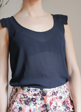 Top blu navy leggero, estado: Muito bom, tamanho: S / 36 / 8, €3.00, €3.85 inclui Proteção do Comprador