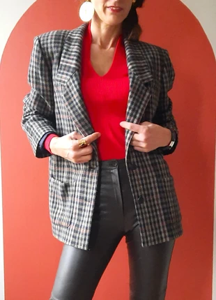 Joli blazer vintage imprimé Prince de Galles en laine - Taille 40/42, marque: Vintage, état: Très bon état, taille: XL / 42 / 14, 36,00 €, 38,50 € Protection acheteurs (Pro) incluse