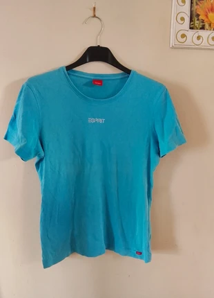 👒 ESPRIT taille 38 tee shirt indémodable bleu turquoise 👒, brand: Esprit, condition: Very good, size: M / 38 / 10, €4.00, €4.90 includes Buyer Protection