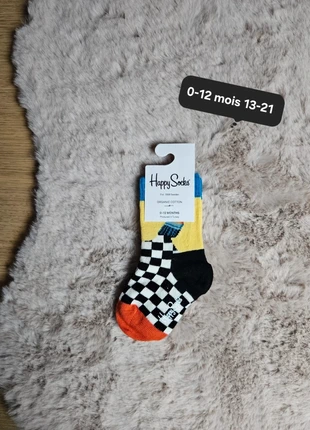 Chaussettes mixtes 0-12 mois 13-21 Happy Socks, marque: Happy Socks, état: Très bon état, taille: 16-18, 7,50 €, 8,58 € Protection acheteurs (Pro) incluse