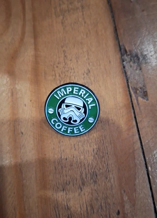 Star Wars 'Imperial Coffee Stormtrooper' Pin Badge, brand: Star Wars, condition: New without tags, £4.00, £4.90 includes Buyer Protection Pro
