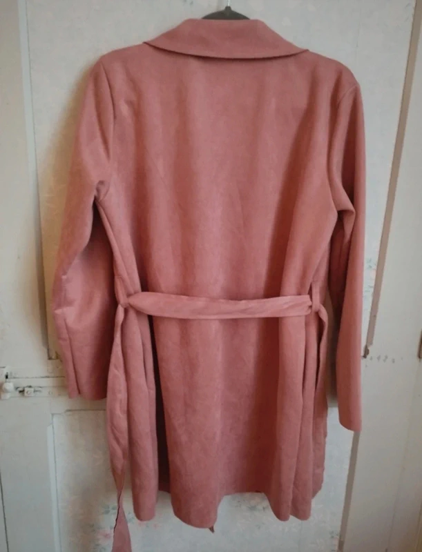 Trench parka rose taille L kaos Anderlues bella - photo numéro 6