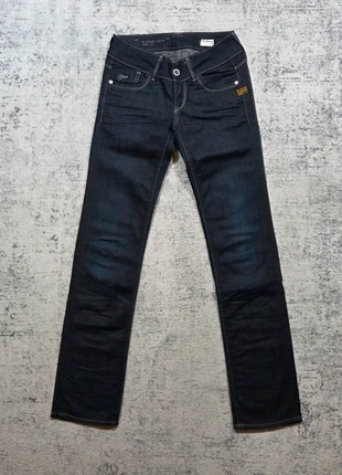 🔵 Jean G-Star RAW 3301 W26 L32 (XS Femme) Bleu Brut Slim Straight Vintage Retro Old Money, merk: G-Star, staat: Heel goed, maat: XS / 34 / 6, € 44,95, € 47,90 inclusief Kopersbescherming Pro