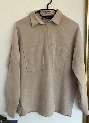 Zara Kordhemden Beige Blau, brand: Zara, condizioni: Ottime, taglia: S / IT 40 / EU 36, €5.00, €5.95 include la Protezione acquisti