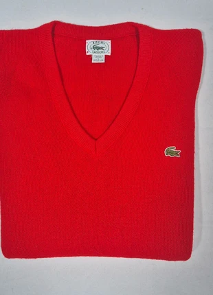 Pull lacoste vintage col V rouge taille L, marke: Lacoste, zustand: Sehr gut, größe: L / 40 / 12, 23,00 €, 24,85 € inklusive Vinted-Käuferschutz