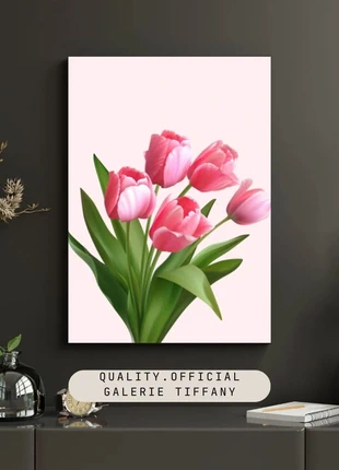 Affiche – Tulipes Roses A3, brand: Fait Main, condition: Very good, €10.00, €11.20 includes Buyer Protection Pro